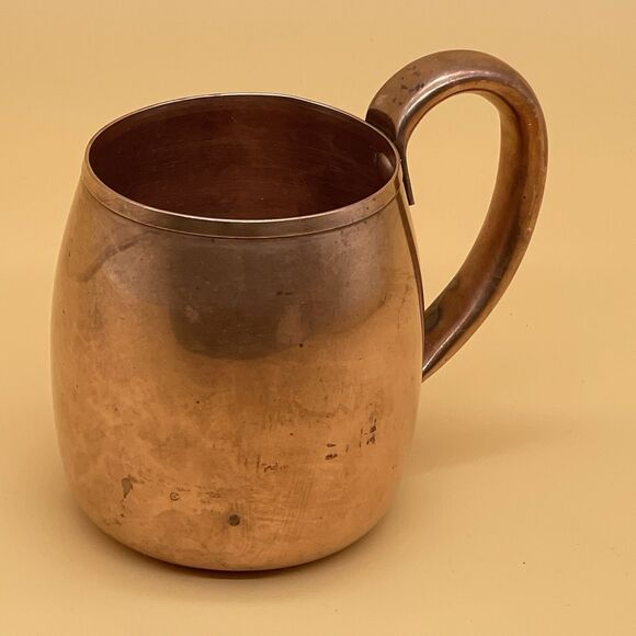 West Bend Other - Vintage West Bend Solid Copper Mug 3.5" USA Weathered Rustic Cup Moscow Mule